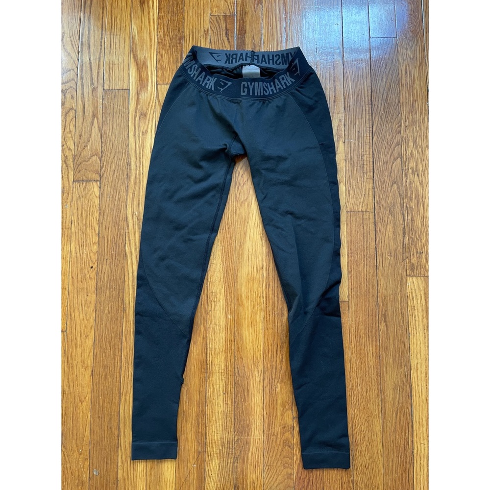 Gymshark Flex Leggings - Black Marl/Black - Small